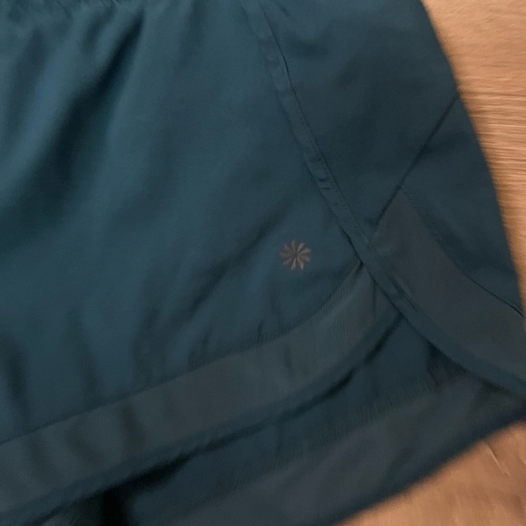 Athleta Dark Teal Athletic Shorts - Picture 2 of 3